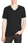 James Perse Short Sleeve V-neck T-shirt In Gesso