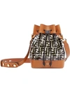 Fendi Mon Tresor Bucket Bag In Brown