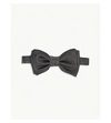 Hugo Boss Printed Jacquard Silk Bow Tie In Black