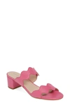 Patricia Green Palm Beach Slide Sandal In Hot Pink Suede