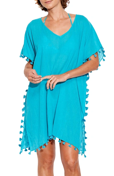 Seafolly 'amnesia' Cotton Gauze Cover-up Caftan In Eden