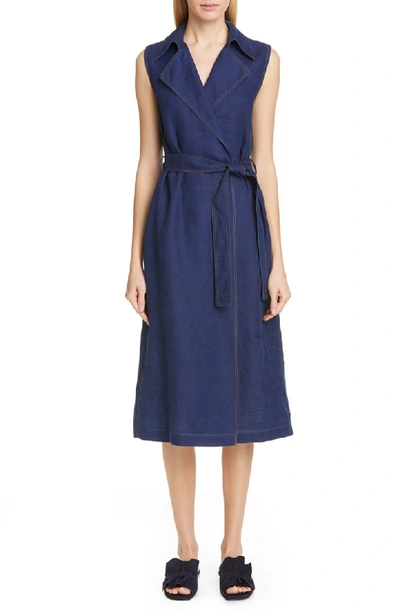 regatta linen dress hella linen dress | regatta blue