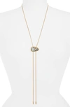 Madewell Bolo Necklace In Abalone