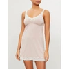 Eberjey Lady Godiva Jersey Chemise In Pink Clay Off White