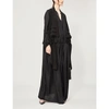 Ann Demeulemeester Drawstring-waist Woven Maxi Dress In Black