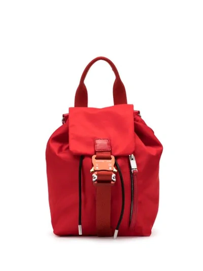 Alyx Rollercoaster Buckle Backpack In Red