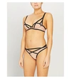 Agent Provocateur Joan Stretch-jersey Underwired Bra In Nude Black