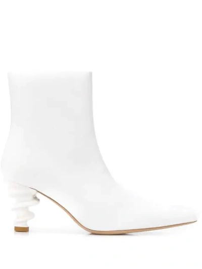 Kalda Island Leather Boots 70 In White