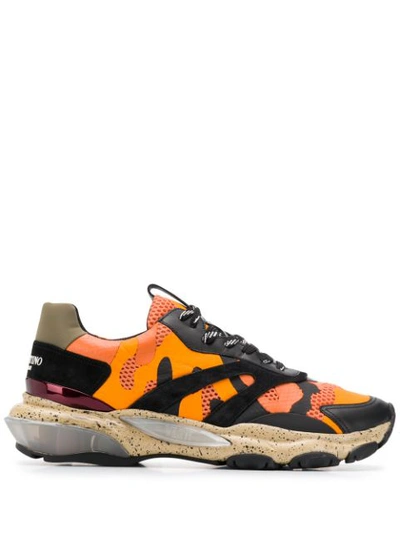 Valentino Garavani Bounce Trainers In Orange