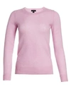 Saks Fifth Avenue Women's Collection Featherweight Cashmere Sweater In Iced Purple
