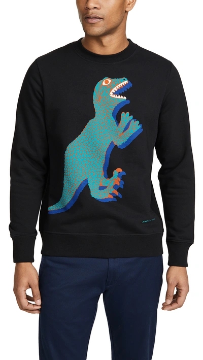 Ps By Paul Smith Large Dino Sweatshirt In Black | ModeSens