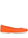 Camper Nina Ballerina Shoes In Orange