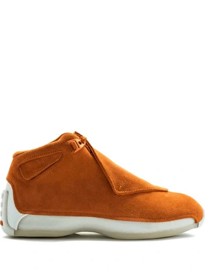 Jordan Air  18 Suede Pack Campfire Orange