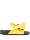 N°21 Bow-detail Slides In Black