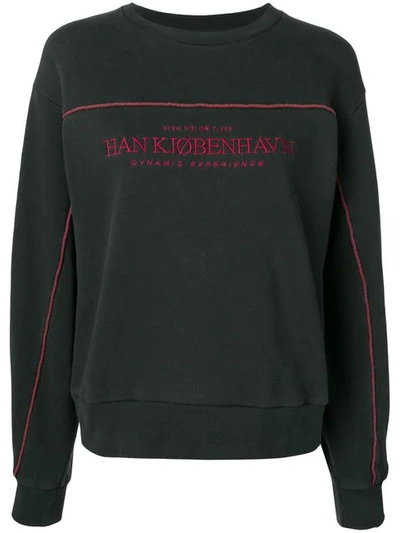 Han Kjobenhavn Logo Sweatshirt In Black