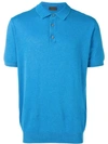 Altea Knitted Polo T In Blue