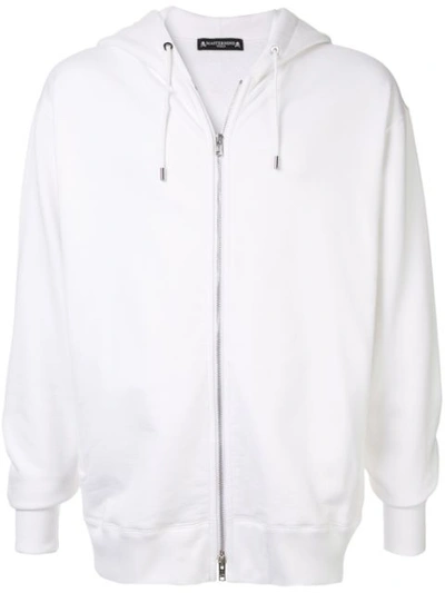 Mastermind Japan Skull-print Cotton Hoodie In White