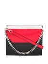 Alexander Mcqueen Colourblock Shoulder Bag In Black