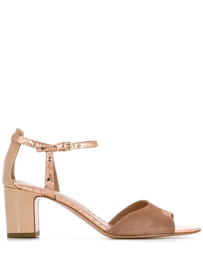 Jean-michel Cazabat Chunky Heel Sandals In Pink