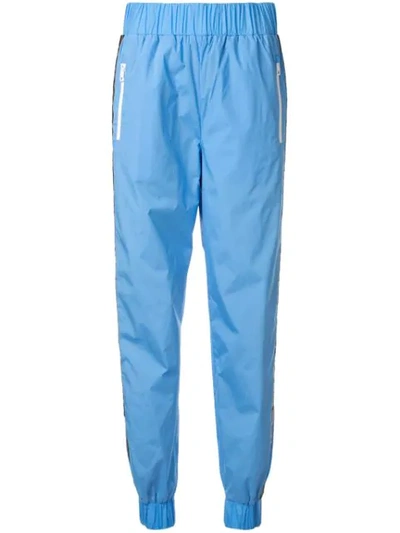 Fendi Logo Track Trousers In Blue