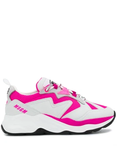 Msgm Chunky Low Top Trainers In Pink