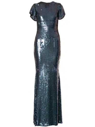 Rachel Gilbert Orla Gown In Metallic