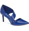 Calvin Klein 'gella' Pointy Toe Pump In Royal Blue Patent Leather