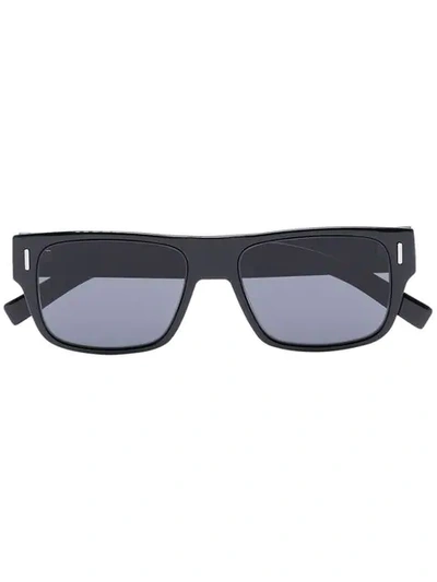 Dior Black Fraction 4 Sunglasses In Schwarz