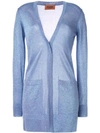 Missoni Vanise Long Cardigan In Blue