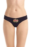 Commando Microfiber Thong In Pow Patch