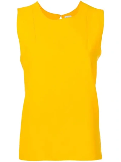 Maison Rabih Kayrouz Sleeveless Shift Top In Yellow