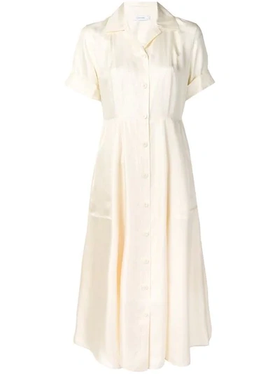 Calvin Klein Langes Hemdkleid In White