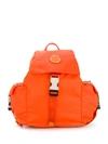Moncler Logo Backpack In 326 Orange