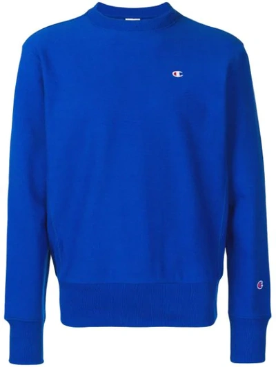 Champion Blue Logo Sweater