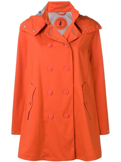 Save The Duck Classic Rain Jacket In Orange