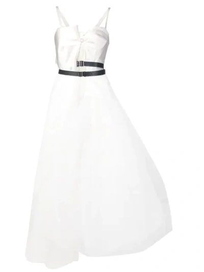 Junya Watanabe Layered Tulle Dress In White