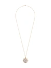 Dubini 18kt Yellow Gold Alexander The Great Medallion Necklace In Silver