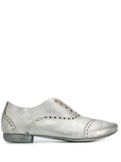 Marsèll Lace-less Brogues In Silver