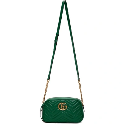 Gucci Gg Marmont Small Shoulder Bag In 3120 Emeral