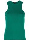 Cushnie Fitted Top In Green