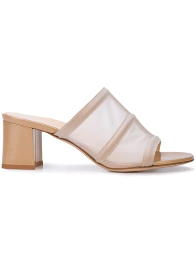 Marion Parke Jojo Block Heel Sandals In Brown