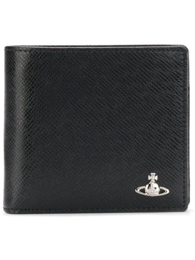 Vivienne Westwood Orb Logo Billfold Wallet In Black