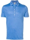 Massimo Alba Short Sleeved Polo Shirt In Blue