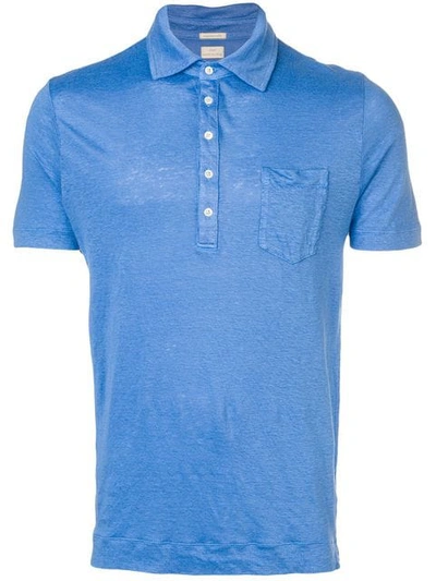 Massimo Alba Short Sleeved Polo Shirt In Blue