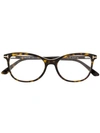 Tom Ford Havana Oval-frame Glasses In Brown