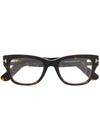Tom Ford Wayfarer-framed Glasses In Brown