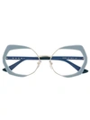 Marni Eyewear Geometric Shaped Glasses In Blue