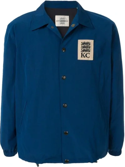 Kent & Curwen Jersey Lined Jacket In Blue