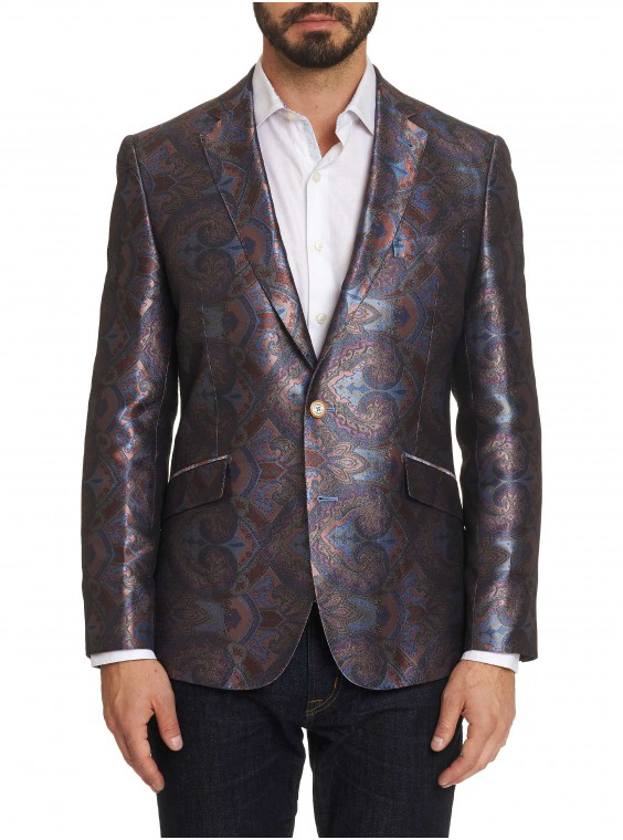 Robert Graham Men's Limited Edition Hidden Lands Silk Sport Coat Size ...