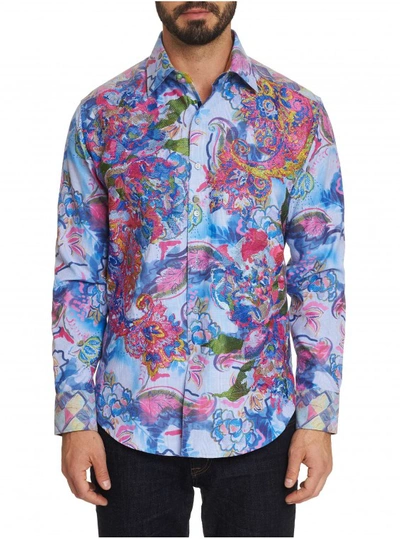 Robert Graham Men's Limited Edition The Parker Sport Shirt Big Size: 4xl Big By  In Multicolor